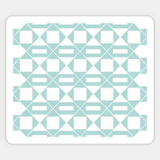 Geometric abstract - blue and white. Sticker